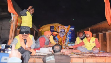 Photo of राम मंदिर के लिए  लाई गईं दो दिव्य शालिग्राम शिला