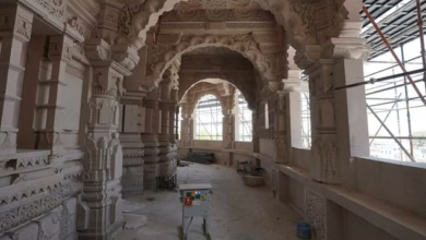 Photo of तीन तल का होगा राम मंदिर, ग्राउंड फ्लोर का काम पूरा