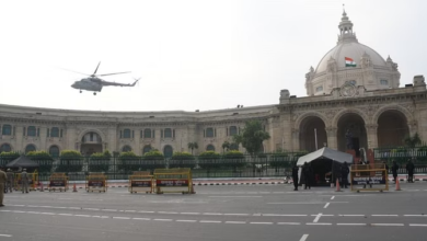 Photo of  विधान भवन की इमारत पर हेलीकॉप्टर से उतरे कमांडो